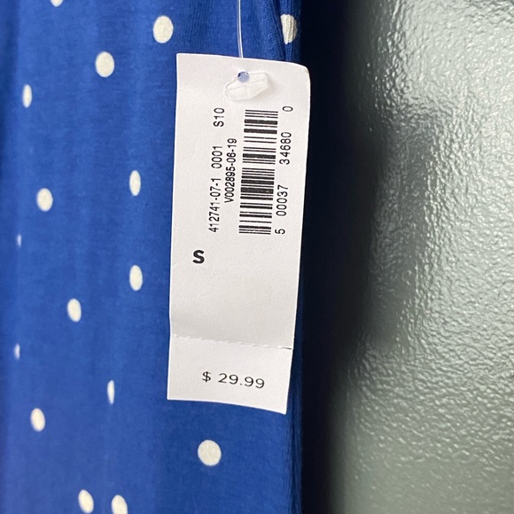 Old Navy - NWT Blue Polka Dot Dress - S - Picture 3 of 5